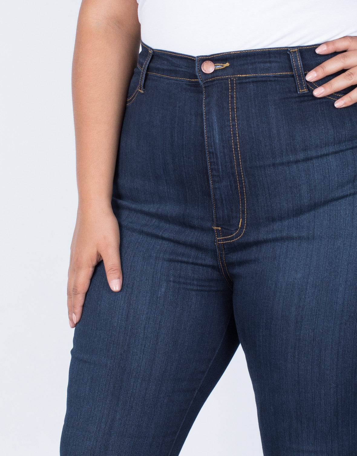 Plus Size High Waisted Skinny Jeans