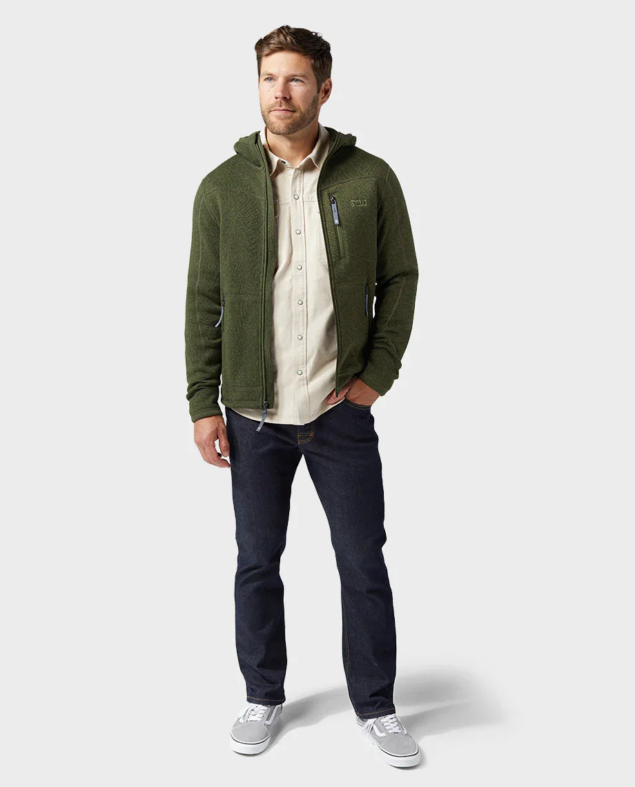 AllTrails ¡Á Stio Men's Wilcox Fleece Full Zip - Pine Forest Heather