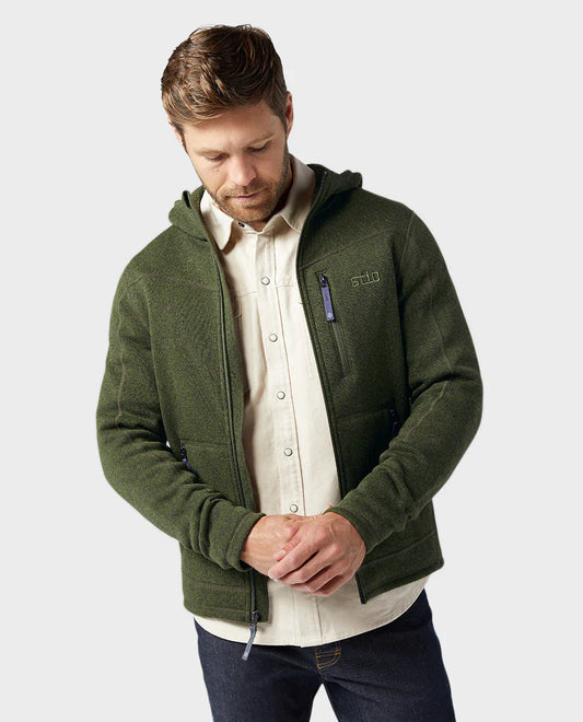 AllTrails ¡Á Stio Men's Wilcox Fleece Full Zip - Pine Forest Heather