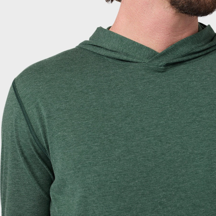 AllTrails ¡Á Stio Men's Divide Hooded Pullover - Ranger Green Heather