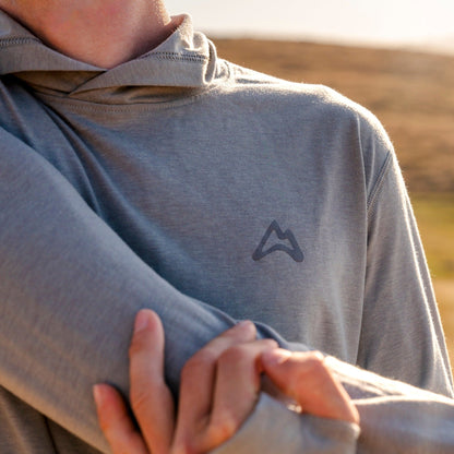 AllTrails ¡Á Stio Men's Divide Hooded Pullover - Moon Dust Heather