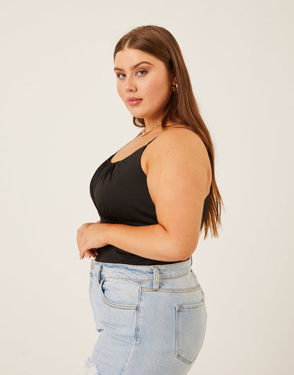 Plus Size Gathered Bust Tank