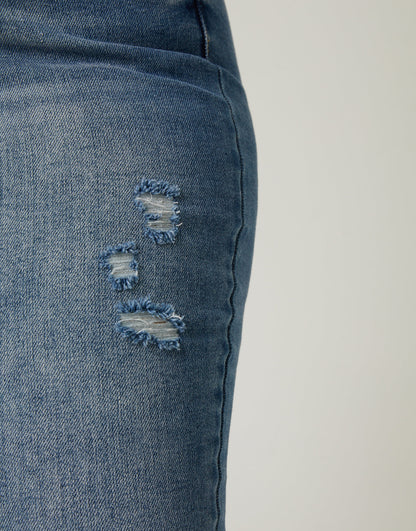 Plus Size Slim Straight Jeans