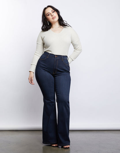 Plus Size Radiant Flare Jeans